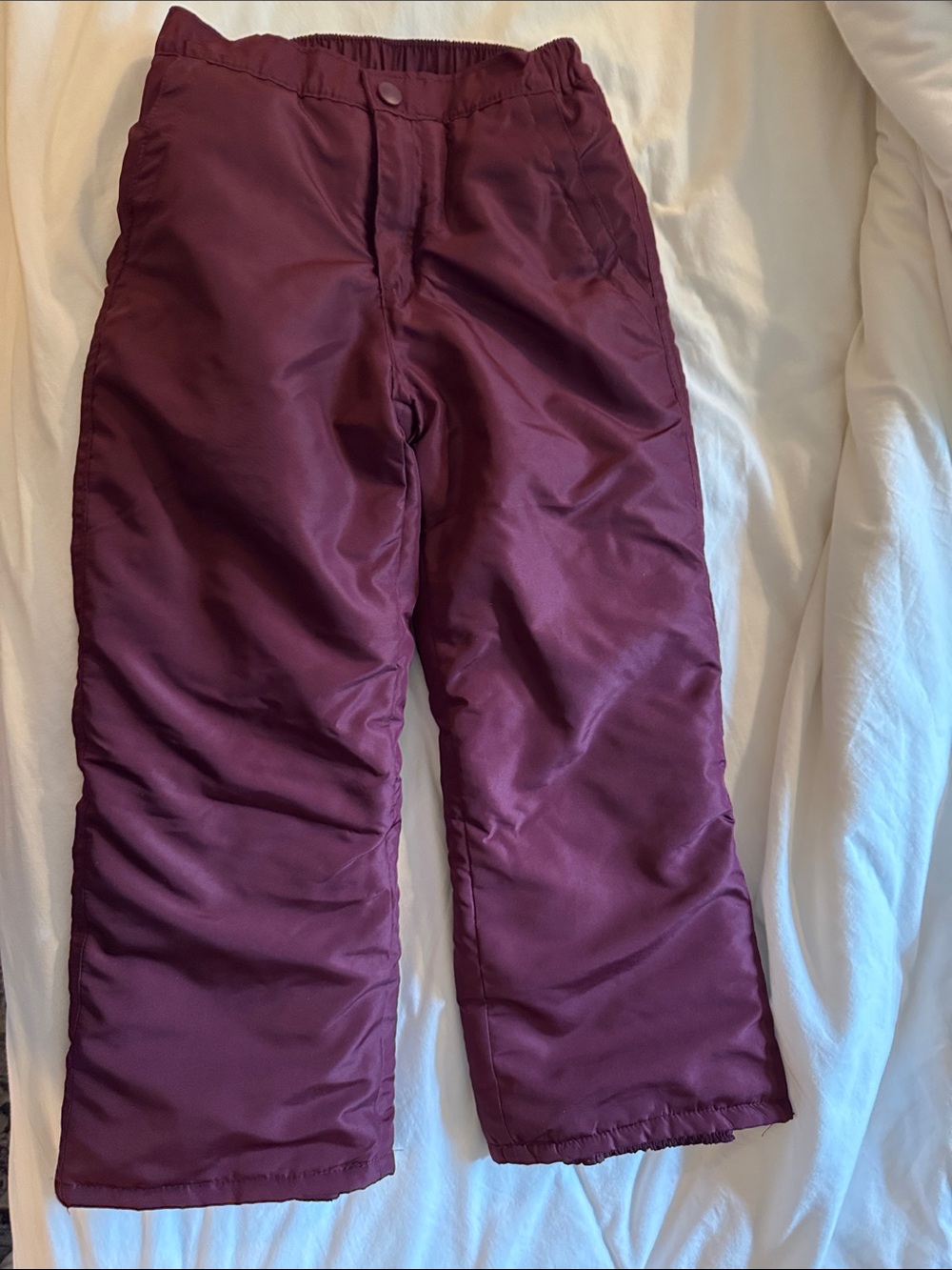 Children’s Place Kids Insulated Snow Pants - Burgundy 6X/7